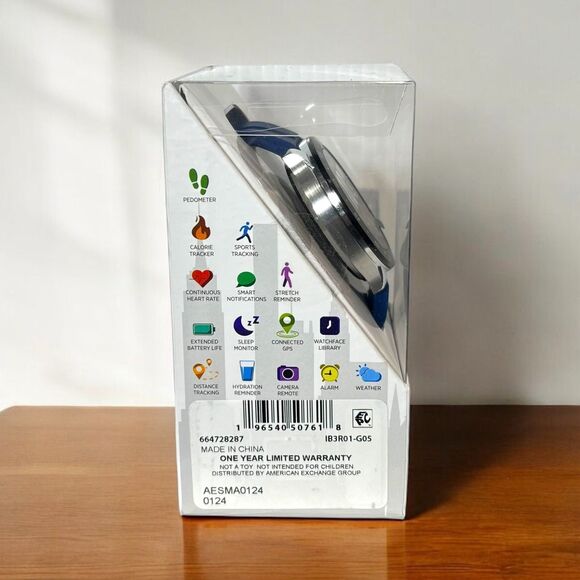 iTech Bold 3 Smart Watch Fitness Tracker Unisex Bluetooth Blue Silicone Strap - Picture 3 of 6